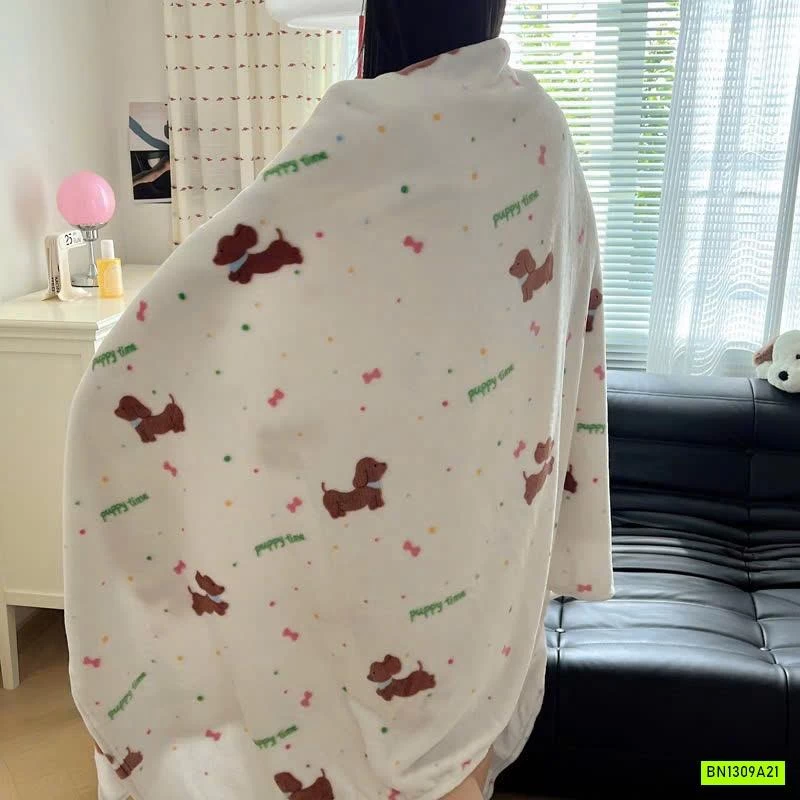 CHĂN BĂNG LÔNG IN HÌNH DỄ THƯƠNG