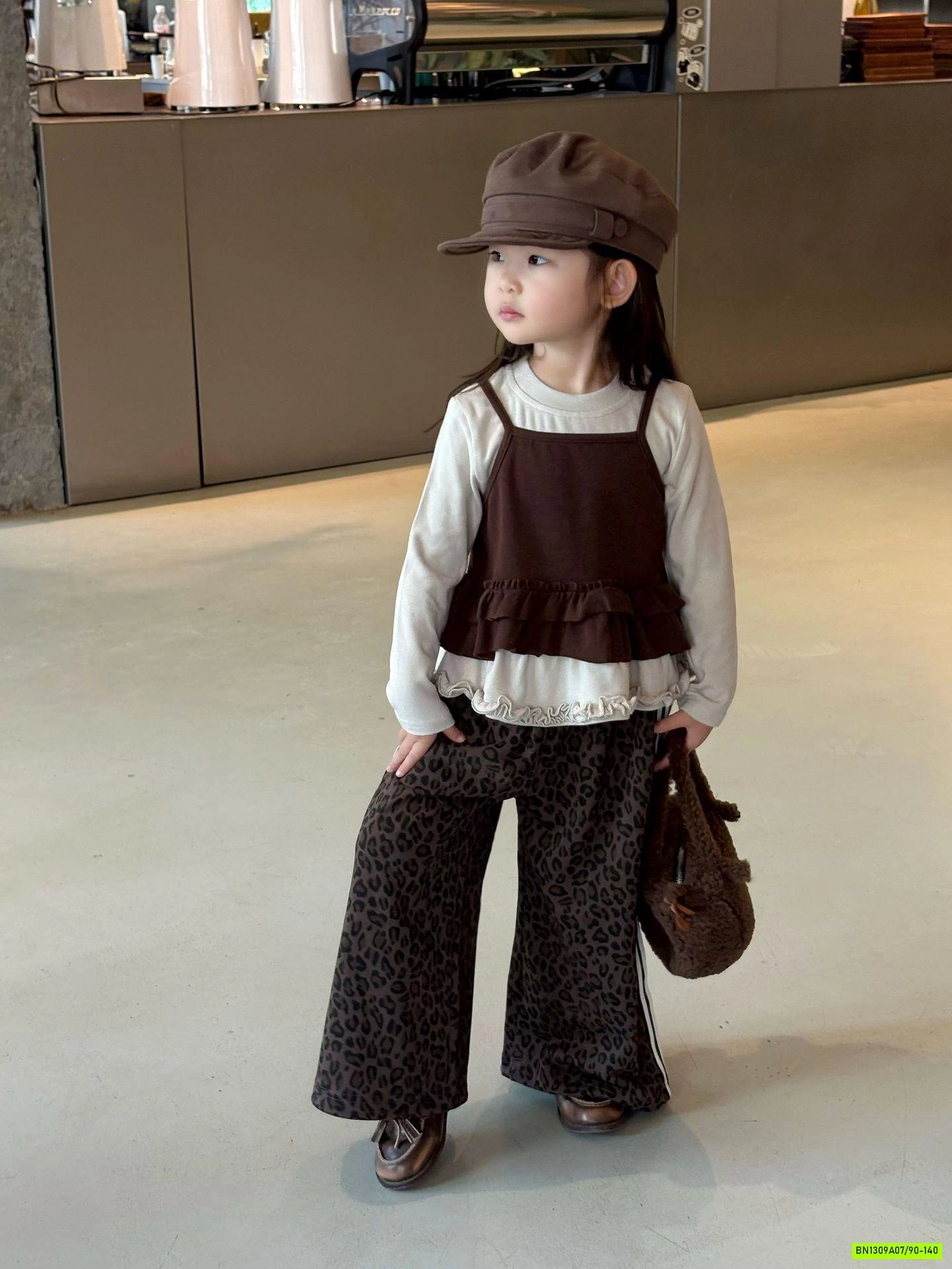 ÁO BÈO NÂU GIẢ 2 LỚP MIX QUẦN SUÔNG