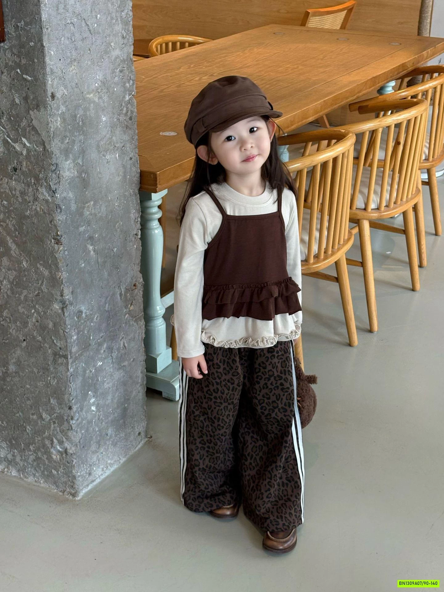 ÁO BÈO NÂU GIẢ 2 LỚP MIX QUẦN SUÔNG