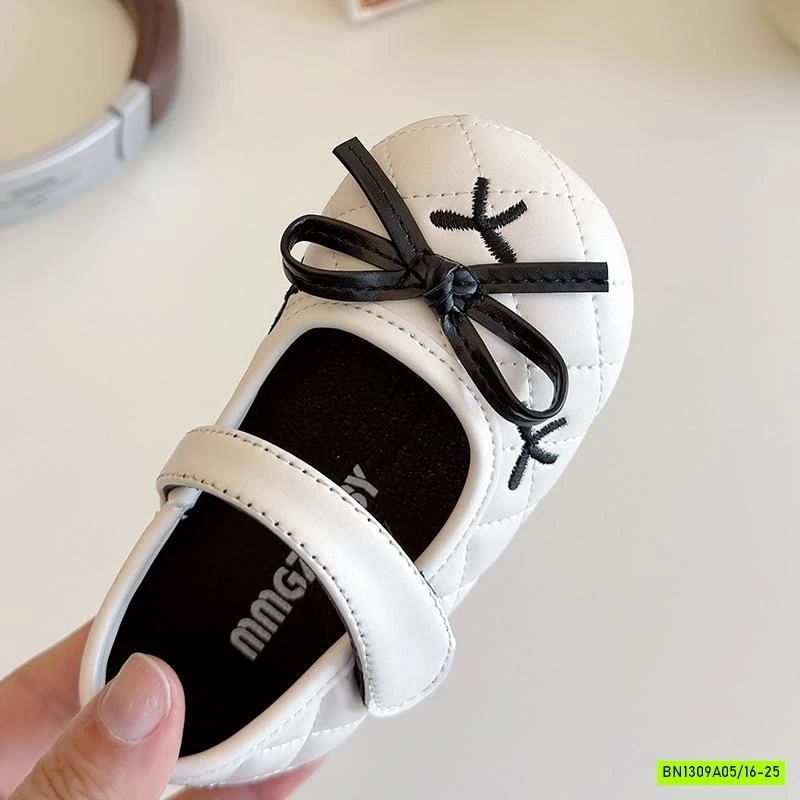 GIÀY BÚP BÊ TRẦN TRÁM THÊU NƠ NHÍ