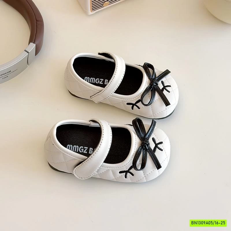 GIÀY BÚP BÊ TRẦN TRÁM THÊU NƠ NHÍ