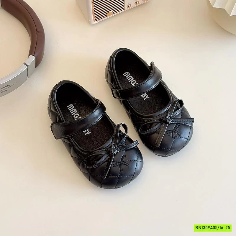 GIÀY BÚP BÊ TRẦN TRÁM THÊU NƠ NHÍ