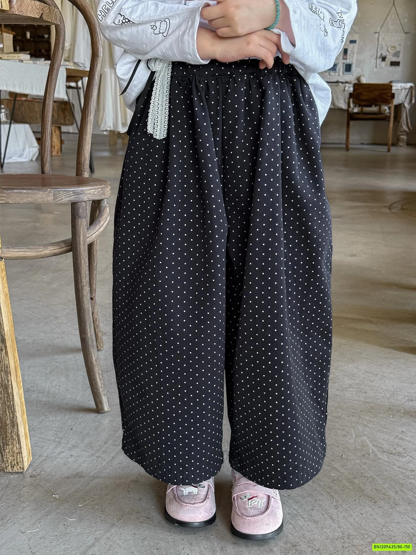 ÁO THUN KITTY MIX BAGGY CHẤM BI