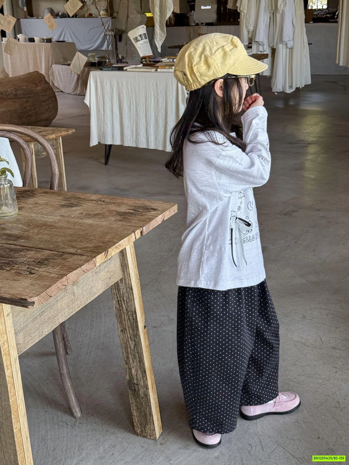 ÁO THUN KITTY MIX BAGGY CHẤM BI