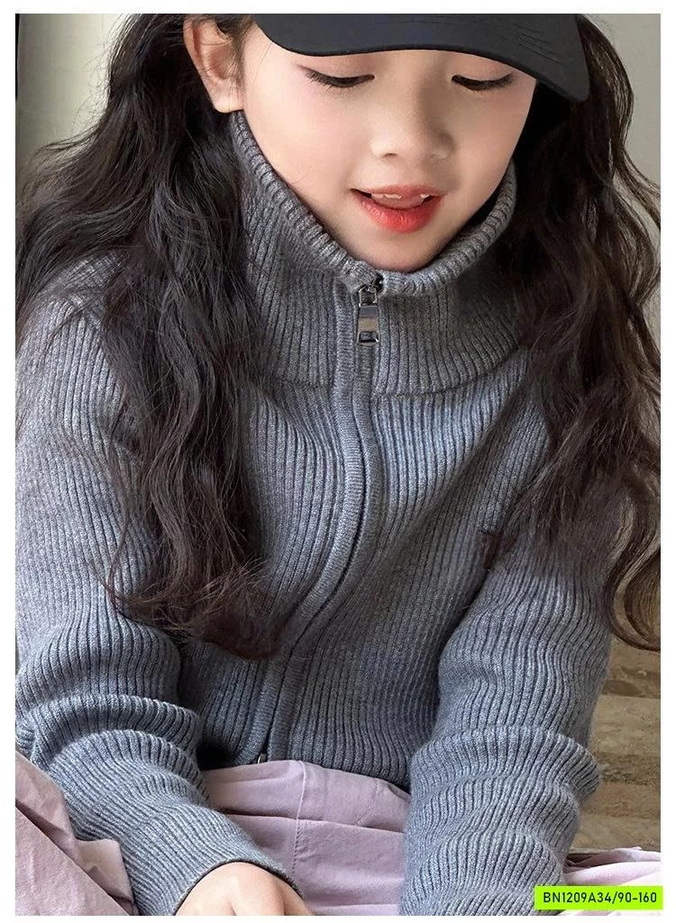 KHOÁC LEN KHÓA KÉO 2 CHIỀU CAO CỔ