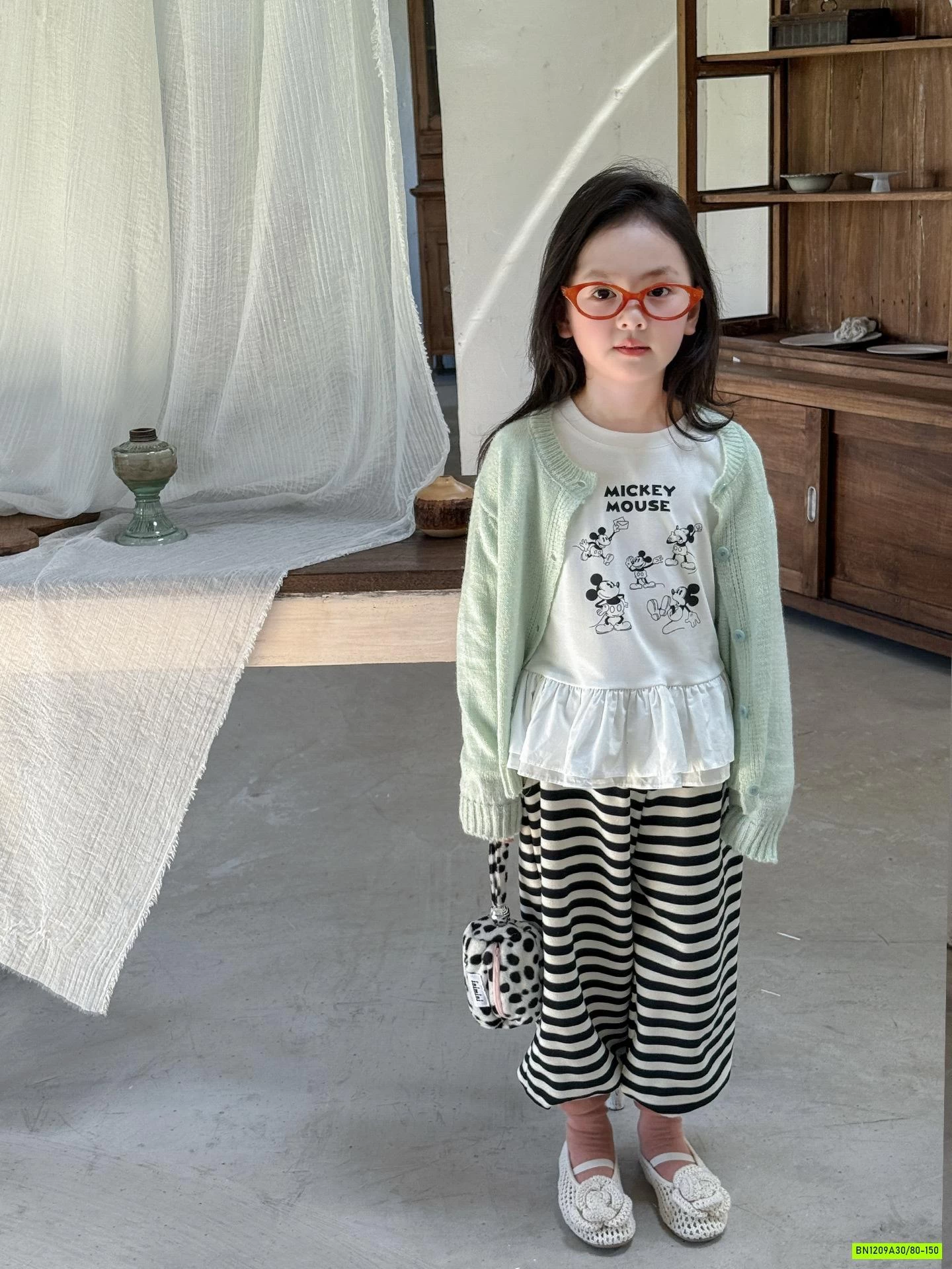 SÉT ÁO VIỀN REN MIX QUẦN KẺ