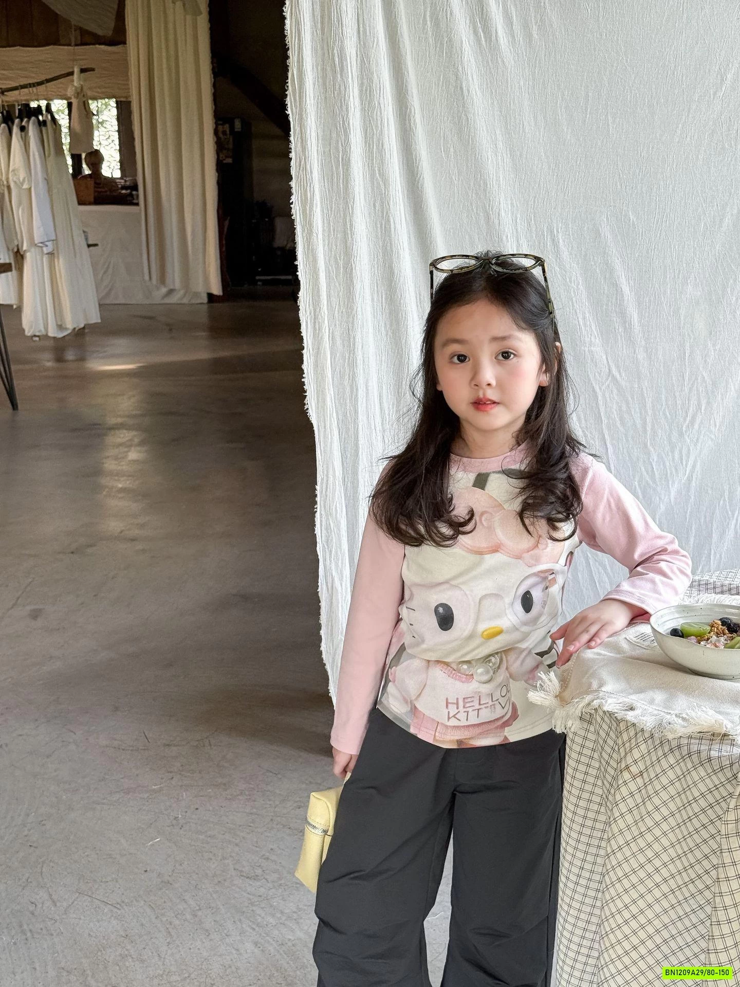 ÁO KITTY PHỐI MÀU TAY