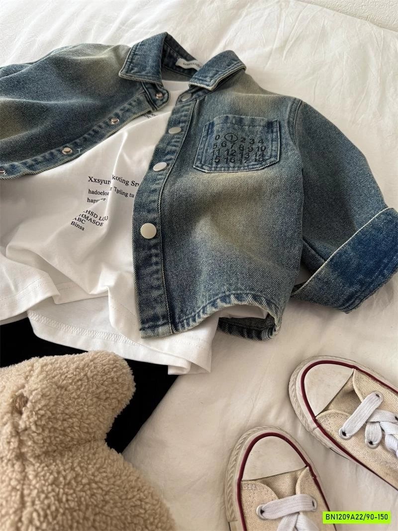 KHOÁC SƠ MI JEANS THÊU SỐ 50817 MMY