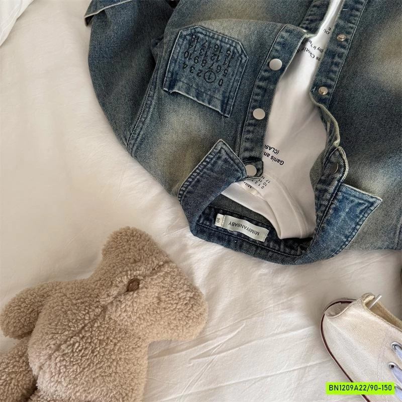 KHOÁC SƠ MI JEANS THÊU SỐ 50817 MMY