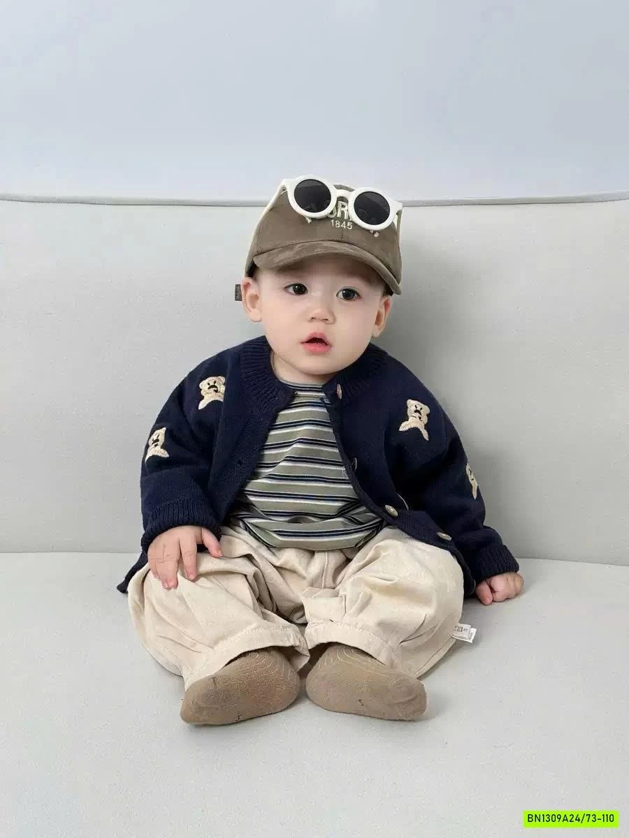 CARDIGAN THÊU GẤU