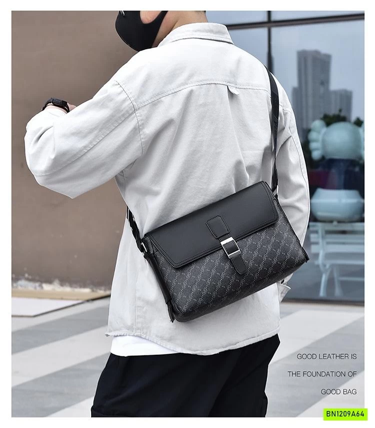 TÚI ĐEO CHÉO NAM TONE ĐEN