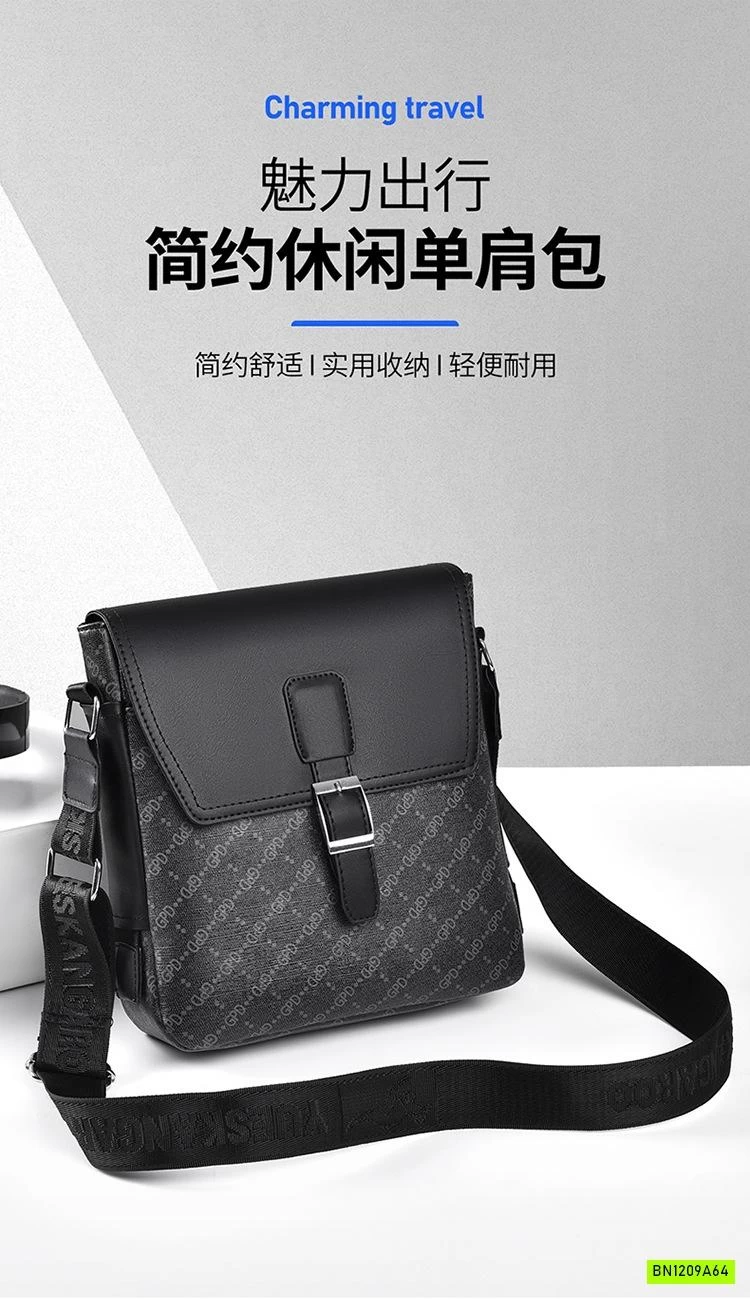 TÚI ĐEO CHÉO NAM TONE ĐEN