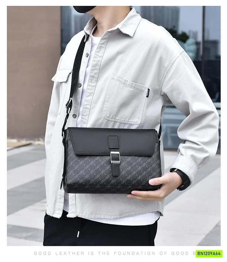 TÚI ĐEO CHÉO NAM TONE ĐEN