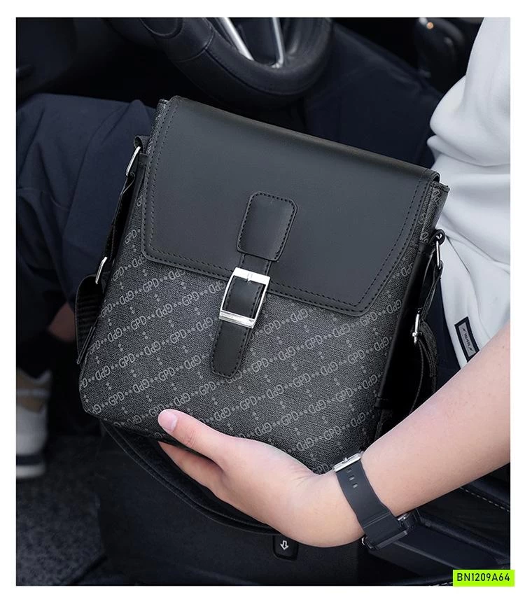 TÚI ĐEO CHÉO NAM TONE ĐEN