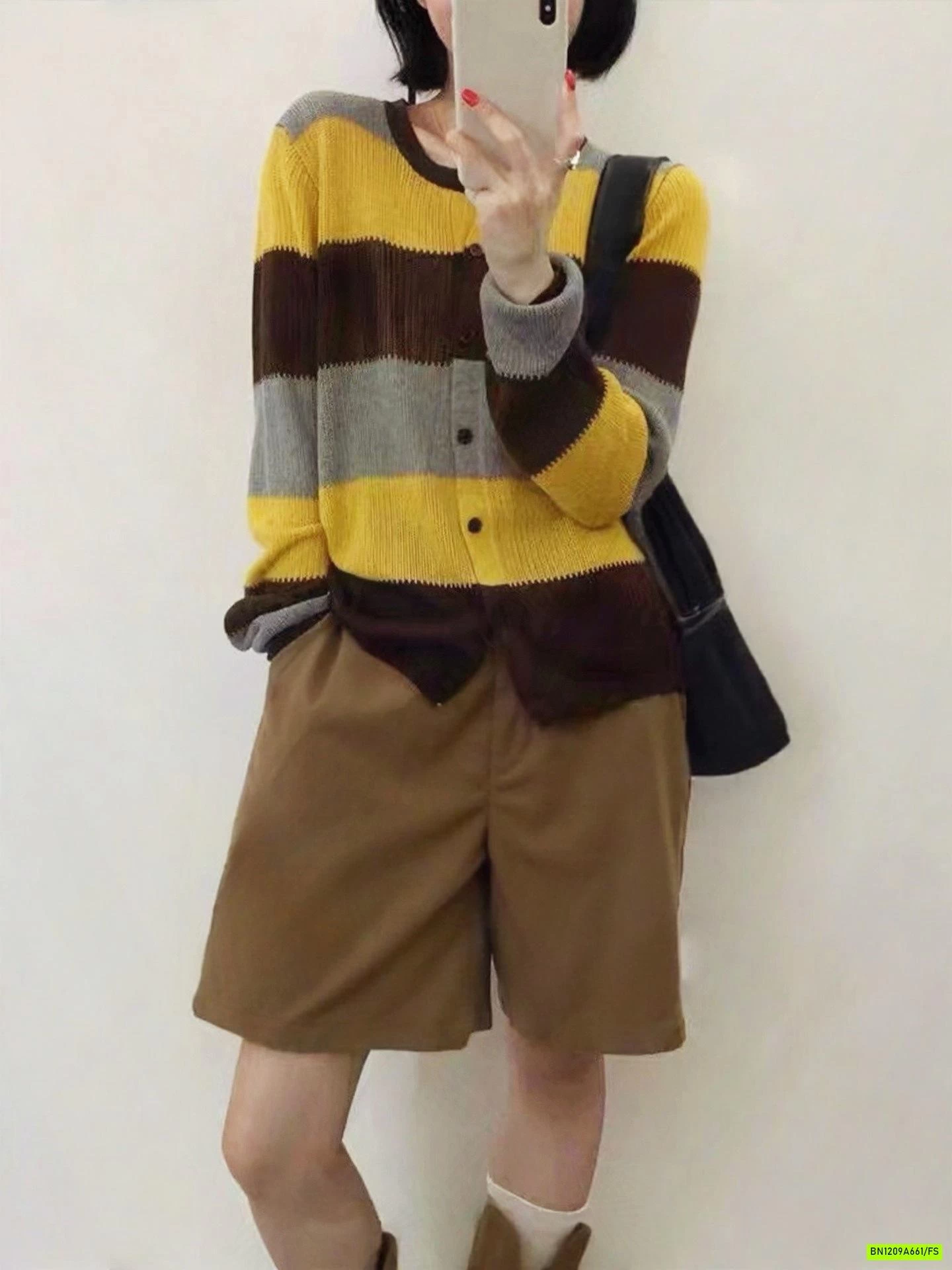 CARDIGAN DỆT KẺ NGANG BẢN TO ANNA