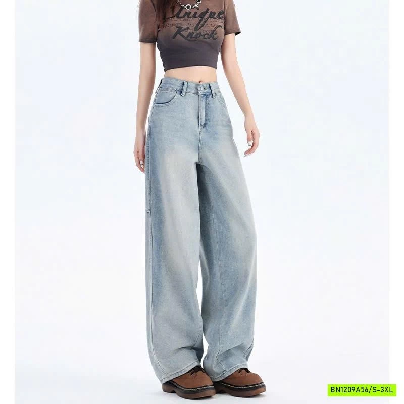 QUẦN JEANS NỮ ỐNG SUÔNG