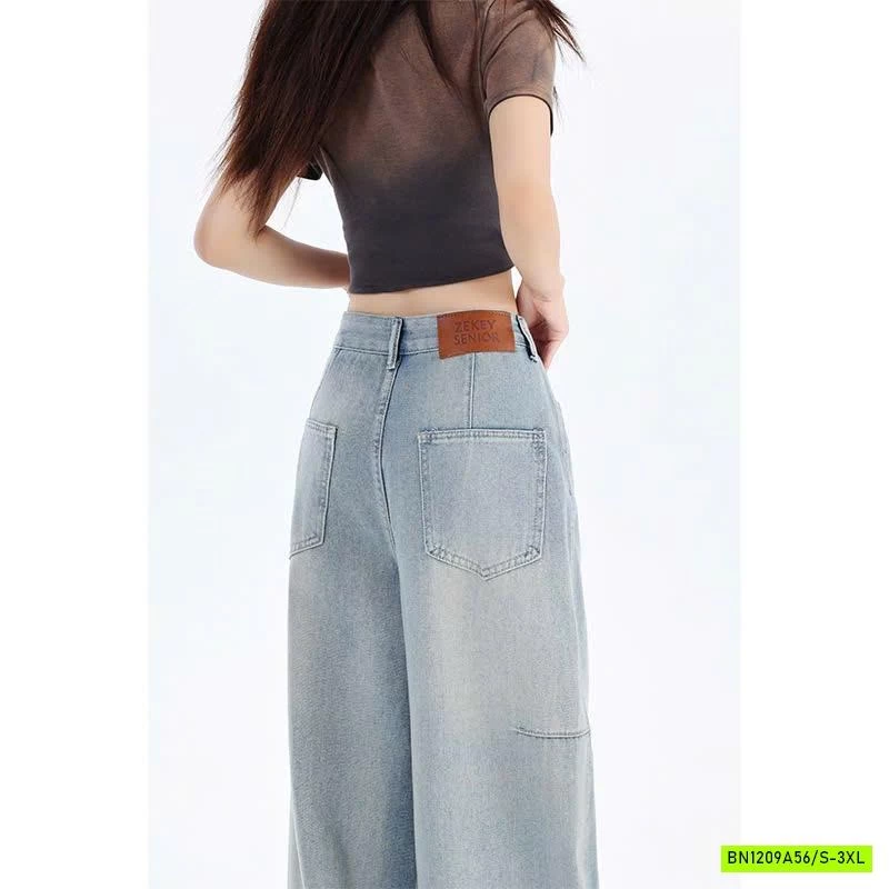 QUẦN JEANS NỮ ỐNG SUÔNG