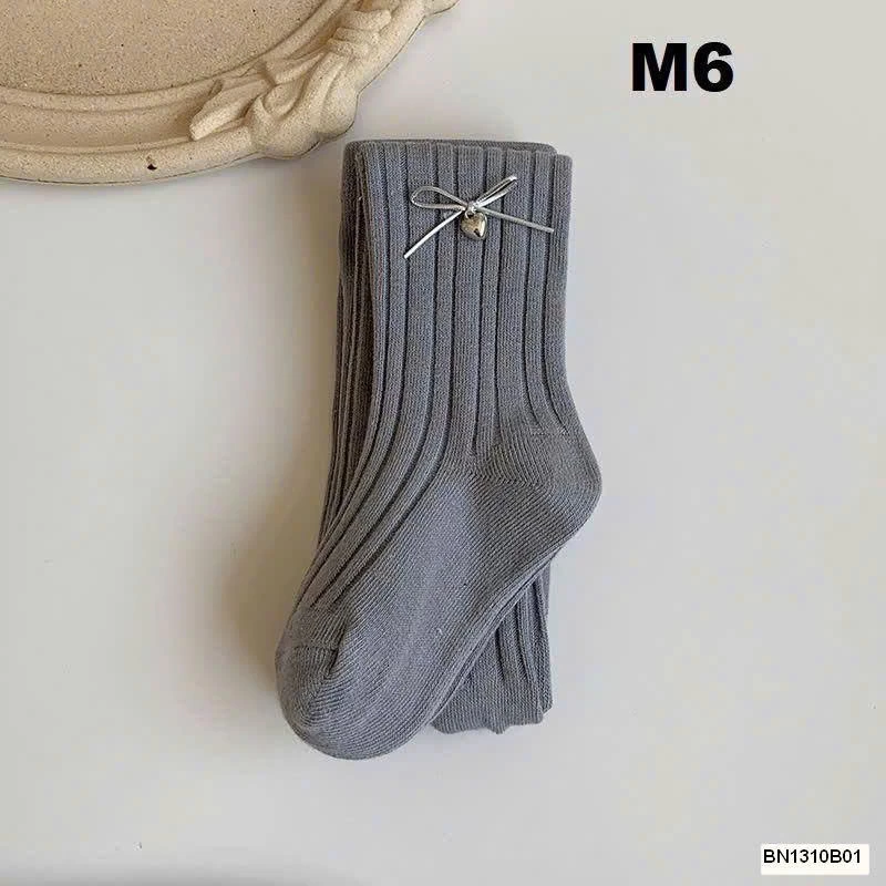 QUẦN LEGGING BÉ GÁI ĐÍNH NƠ