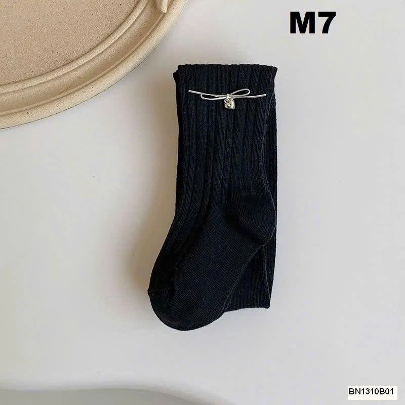 QUẦN LEGGING BÉ GÁI ĐÍNH NƠ