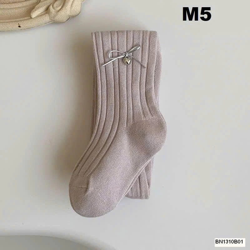 QUẦN LEGGING BÉ GÁI ĐÍNH NƠ