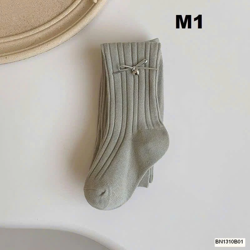 QUẦN LEGGING BÉ GÁI ĐÍNH NƠ