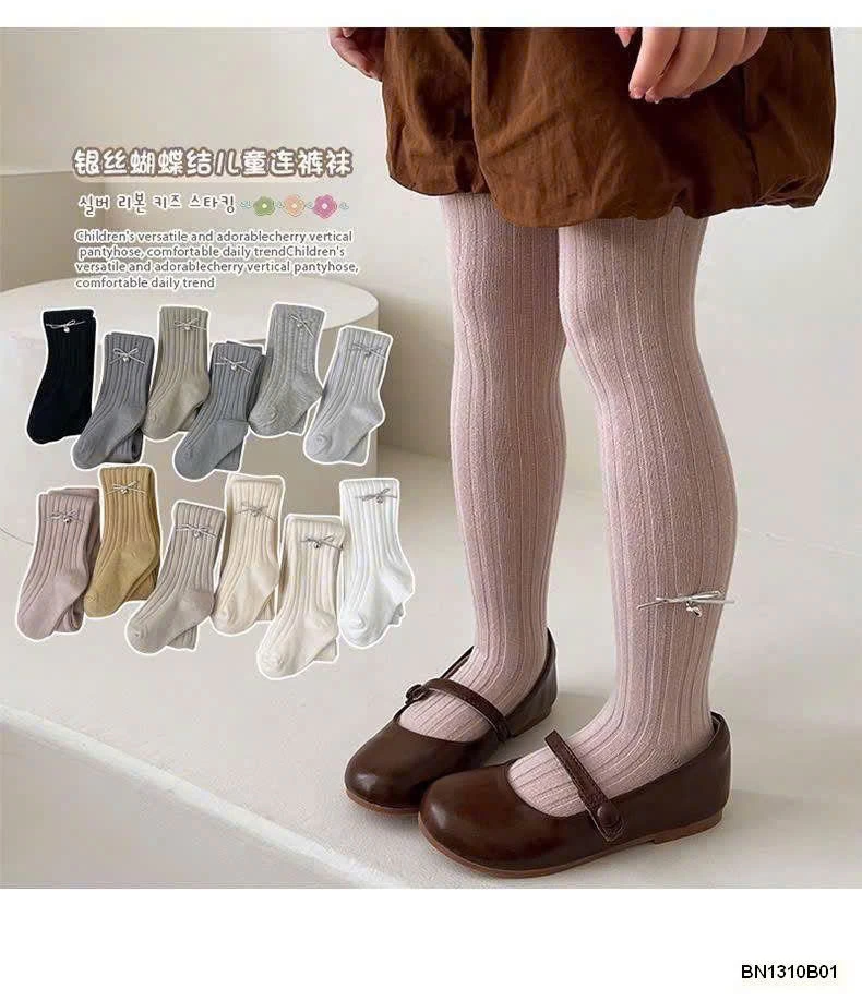 QUẦN LEGGING BÉ GÁI ĐÍNH NƠ