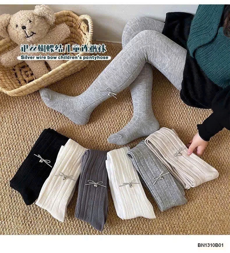 QUẦN LEGGING BÉ GÁI ĐÍNH NƠ