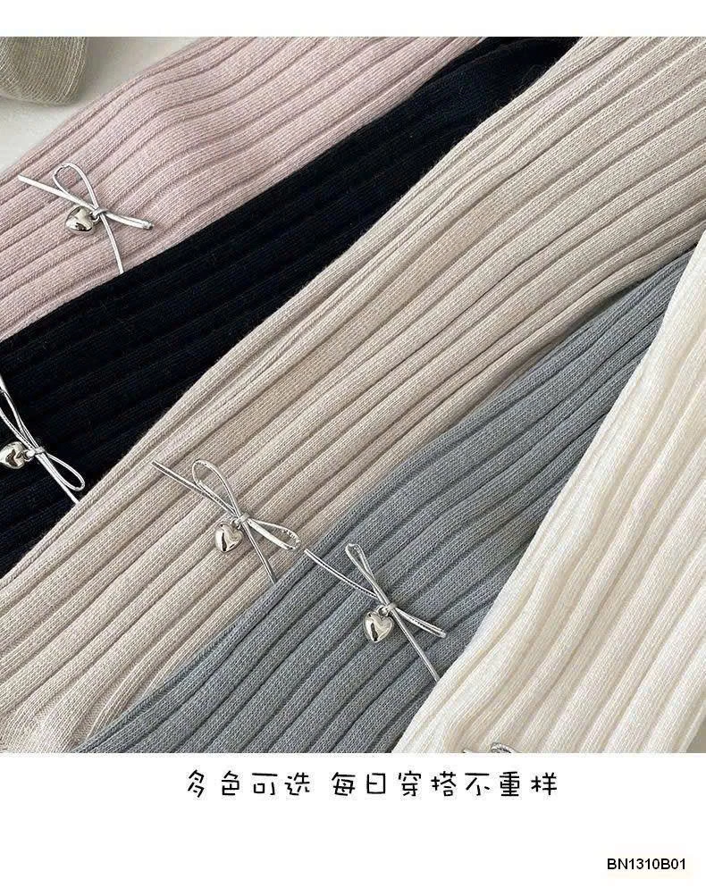 QUẦN LEGGING BÉ GÁI ĐÍNH NƠ