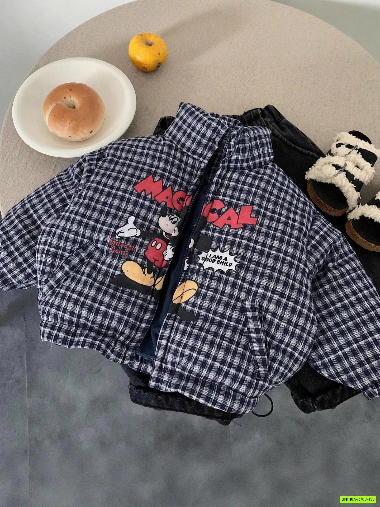 KHOÁC TRẦN BÔNG CARO MICKEY