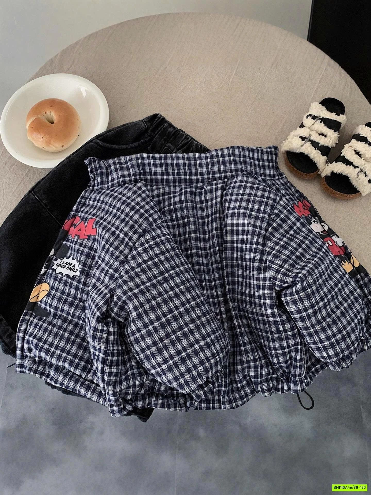 KHOÁC TRẦN BÔNG CARO MICKEY