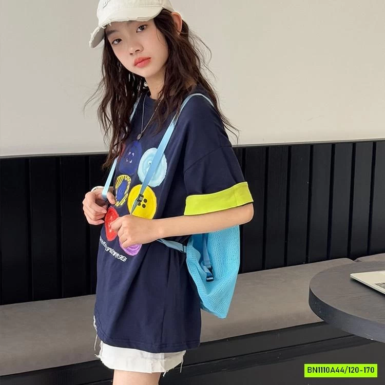 ÁO THUN IN HÌNH CÚC SẮC MÀU