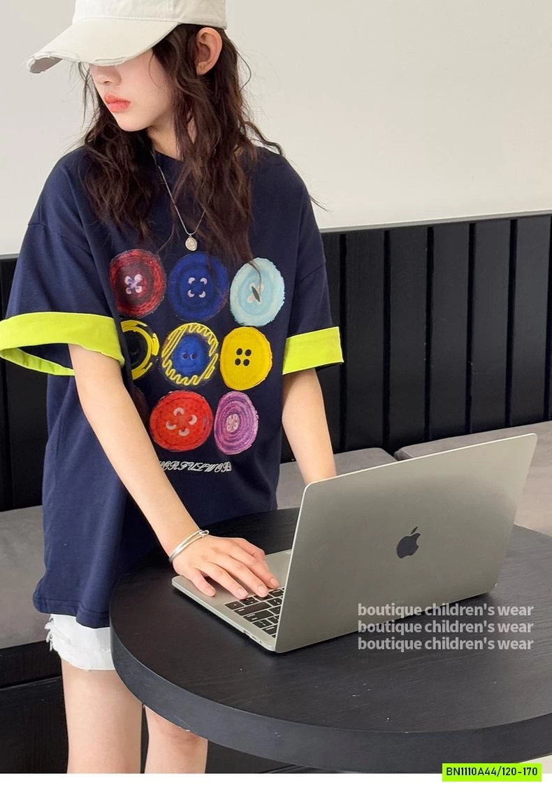 ÁO THUN IN HÌNH CÚC SẮC MÀU