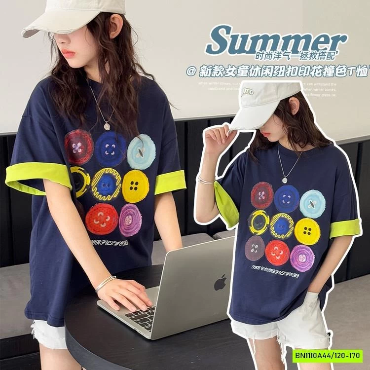 ÁO THUN IN HÌNH CÚC SẮC MÀU