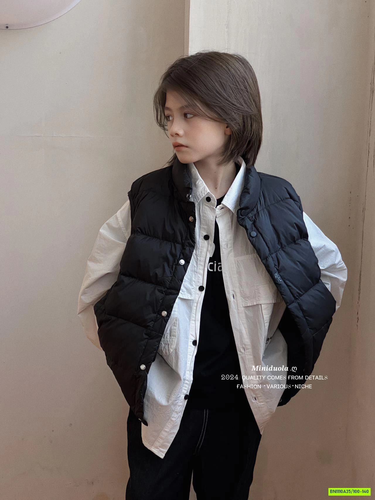 KHOÁC GILE PHAO CỔ 3P