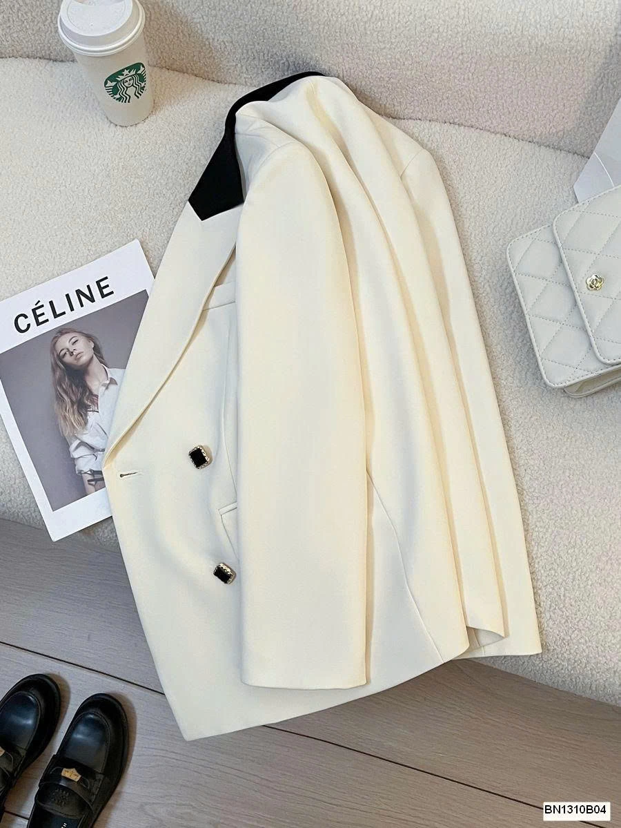ÁO BLAZER PHỐI CỔ NỮ