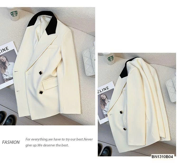 ÁO BLAZER PHỐI CỔ NỮ
