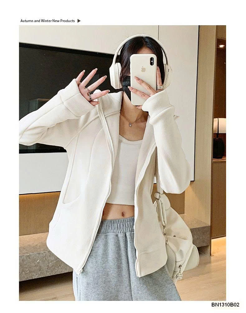 ÁO NỈ LÔNG MỀM NỮ