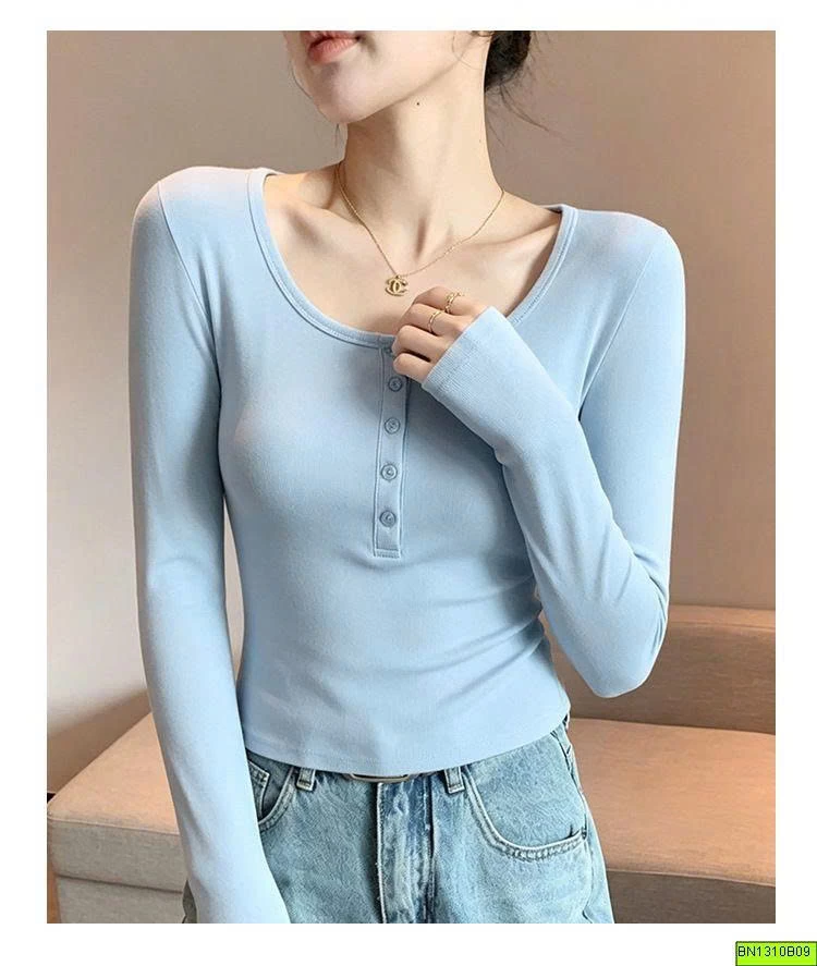 ÁO THUN CÚC CỔ