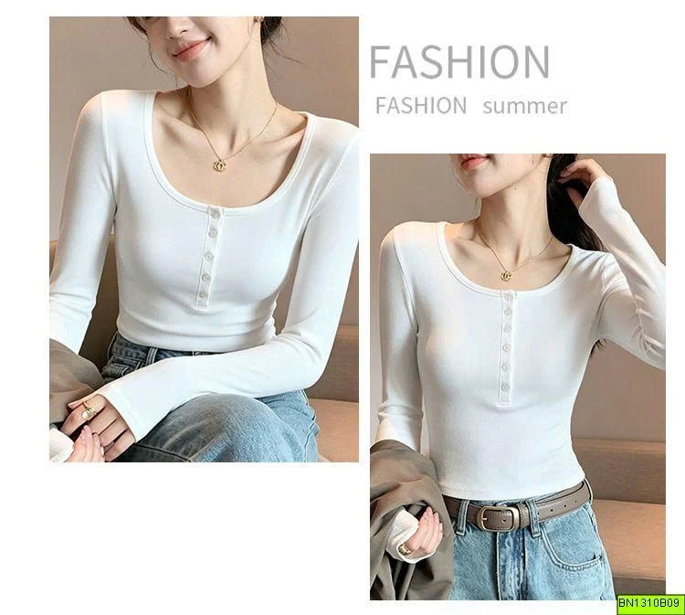 ÁO THUN CÚC CỔ
