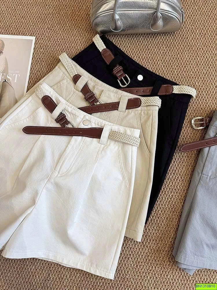 QUẦN SHORT VẢI KÈM BELF