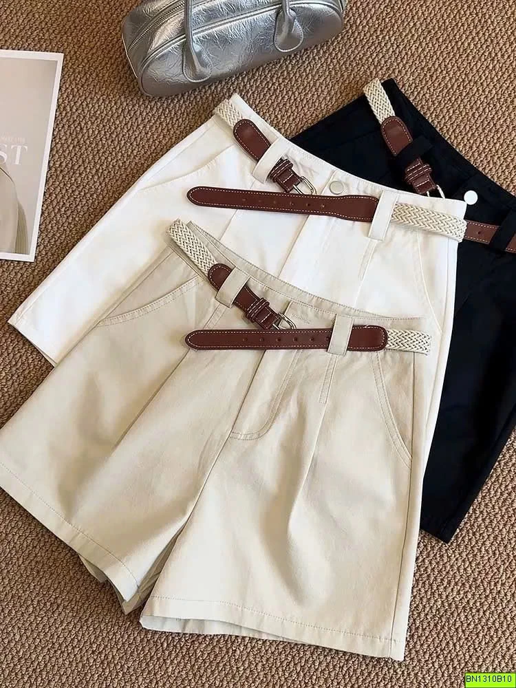 QUẦN SHORT VẢI KÈM BELF