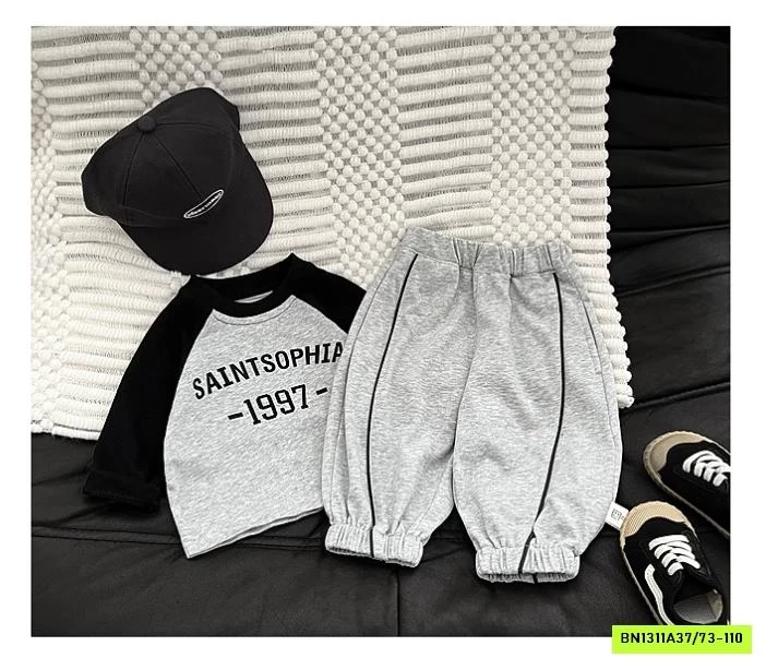 JOGGER COTTON SỌC GÂN TRƯỚC