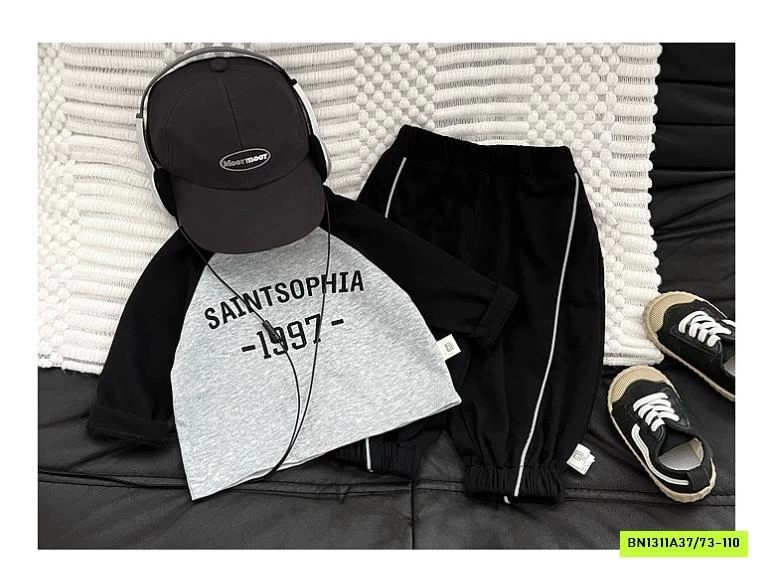 JOGGER COTTON SỌC GÂN TRƯỚC