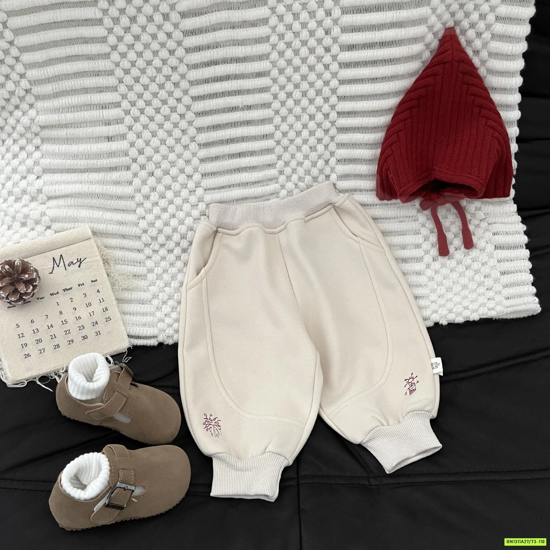 QUẦN BO GẤU LÓT LÔNG CỪU GÂN TRƯỚC