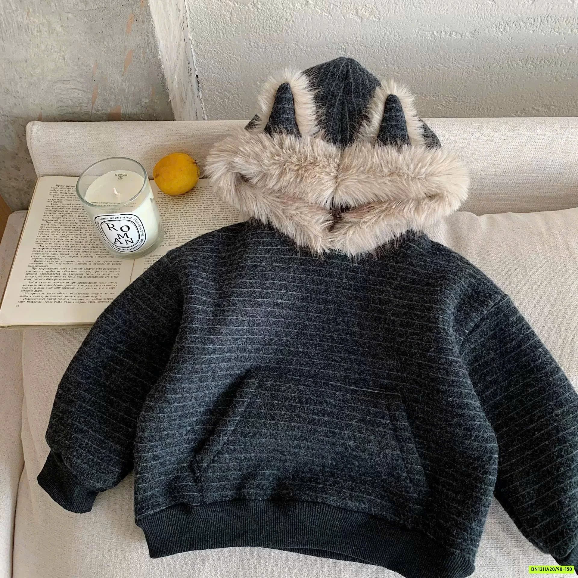 HOODIE NỈ LÔNG CỪU TAI THỎ