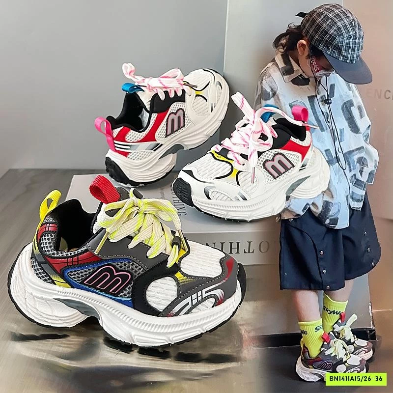 SNEAKER LƯỚI PHỐI MÀU CÁ TÍNH
