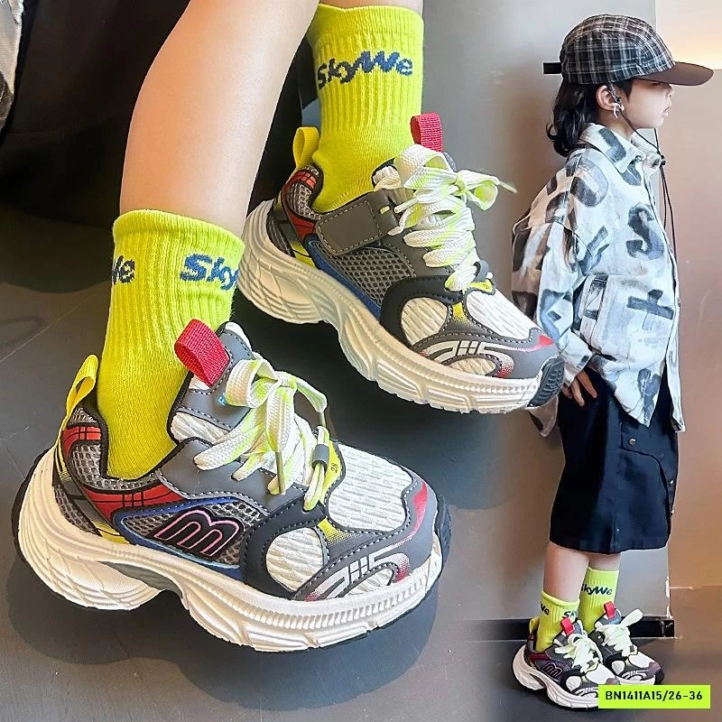 SNEAKER LƯỚI PHỐI MÀU CÁ TÍNH