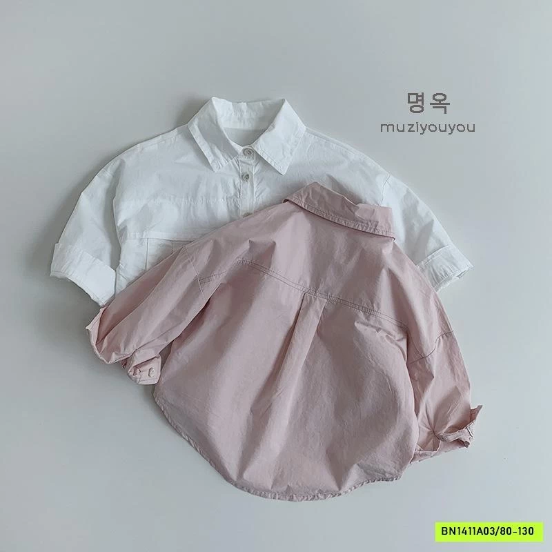 SƠ MI ĐUÔI TÔM TÚI NGỰC MUZİYOUYOU