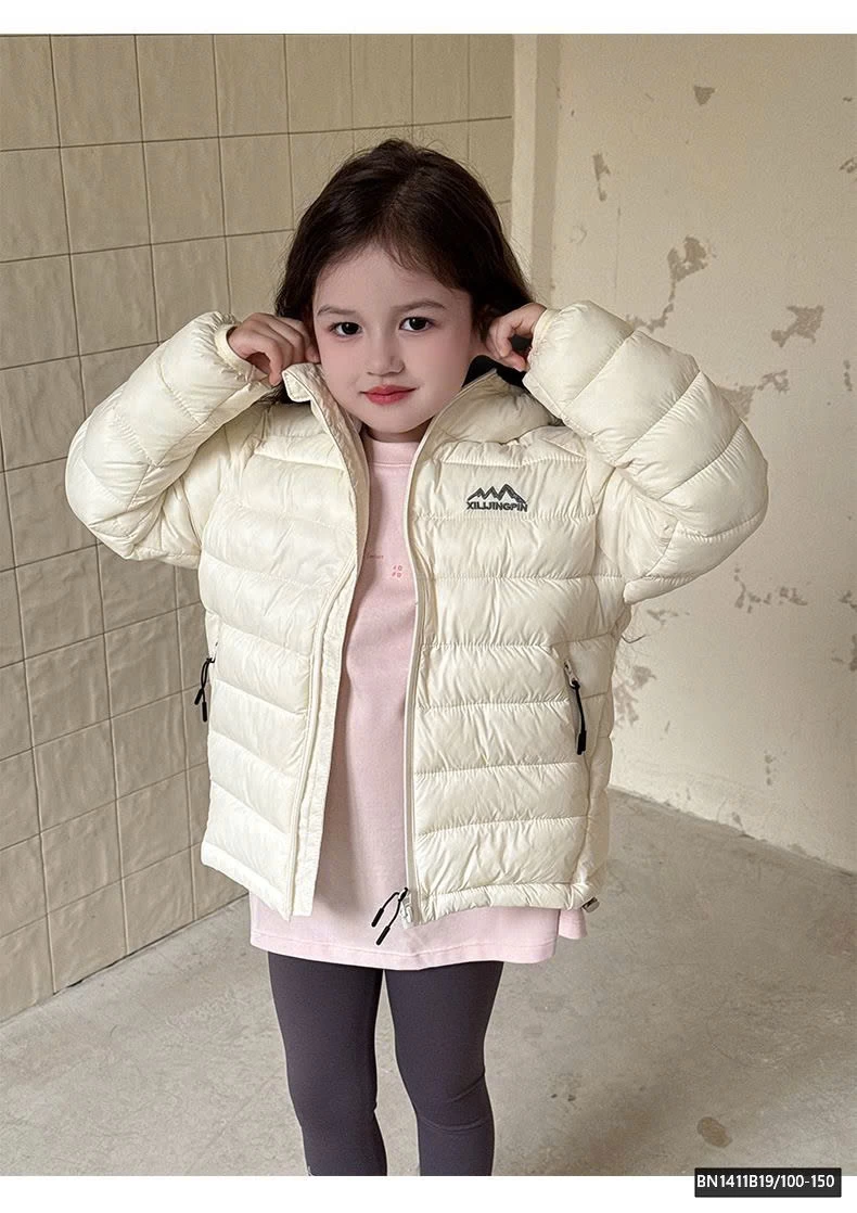 ÁO PHAO LÔNG VŨ TRƠN MÀU CHO BÉ