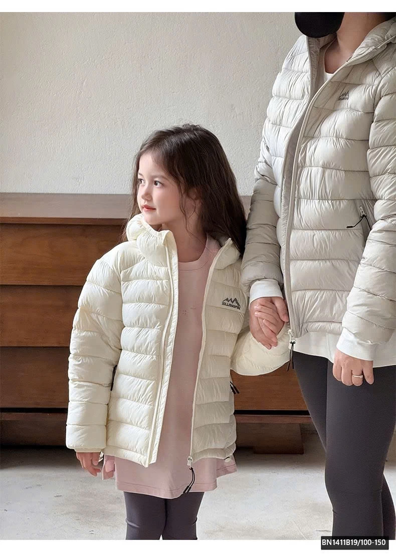 ÁO PHAO LÔNG VŨ TRƠN MÀU CHO BÉ